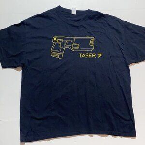 tazer 7 shirt Men’s 2xl Black Yellow